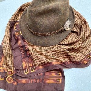 Wool BILTMORE vintage fedora w equestrian vibes & glorious texture